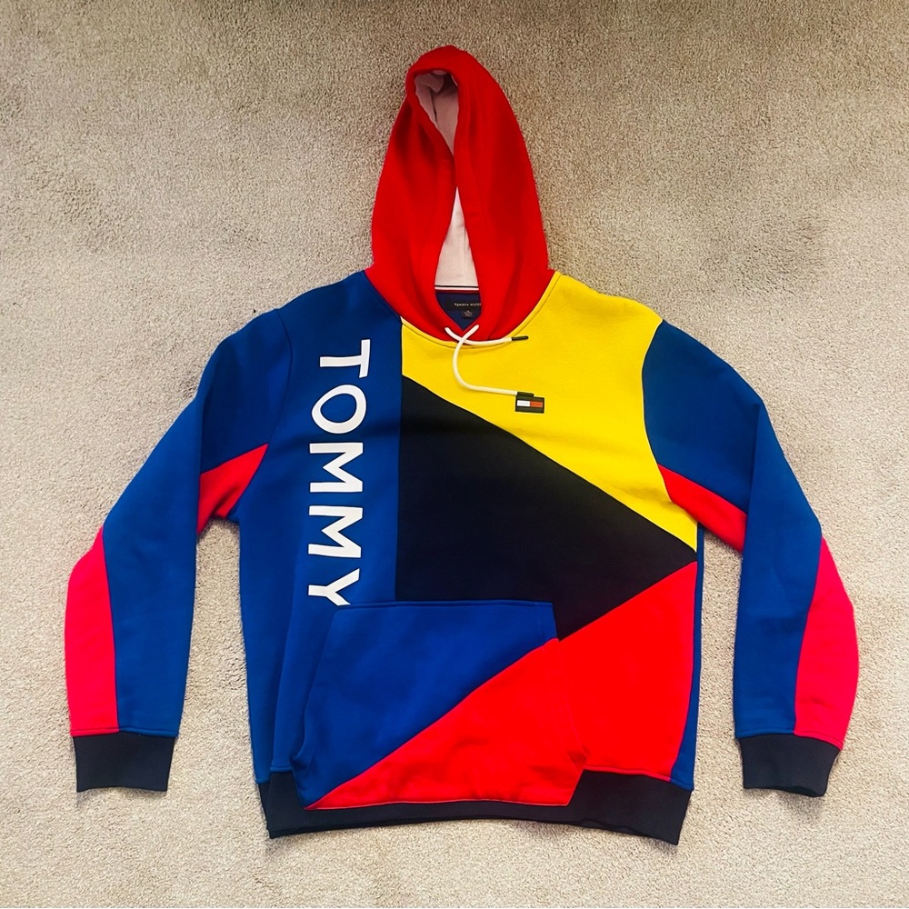Tommy Hilfiger Men's color block Hoodie size XL